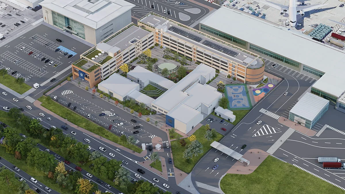 Proyecto EDMAX. Edificios para la Aeronautica Civil.