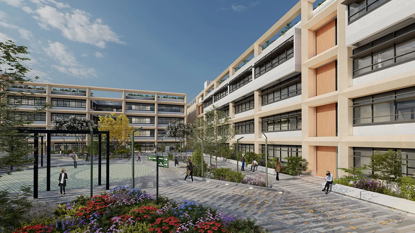 Proyecto EDMAX. Edificios para la Aeronautica Civil.