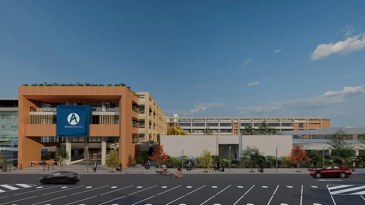 Proyecto EDMAX. Edificios para la Aeronautica Civil.